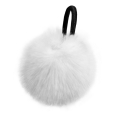 Pompons fourrures blanc