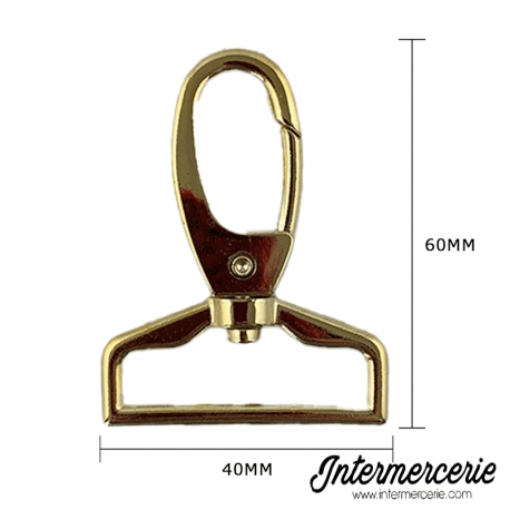 Mousquetons pour sangle 4 cm