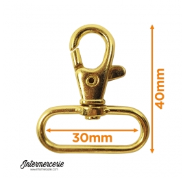 Mousquetons pour sangle 3 cm