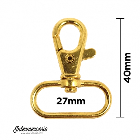 Mousquetons pour sangle 27mm