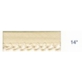 Biais picot uni beige